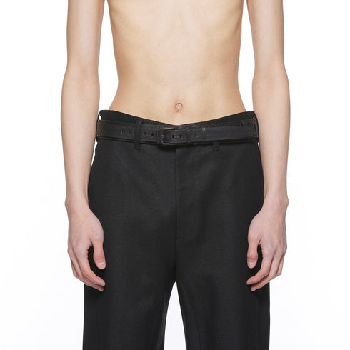 JULIUS 917ACU22 Black / Leather Belt